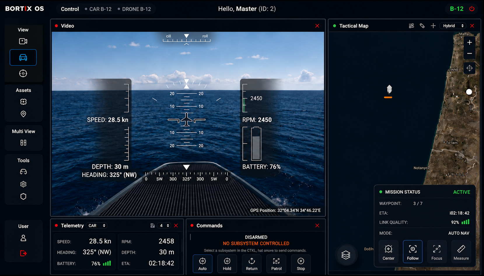Bortix maritime vessel configuration